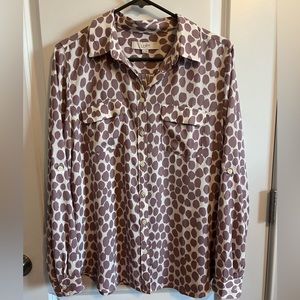 Ladies Loft Button Down Dress Shirt size M
